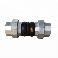 Industrial Pipe DN65 Flexible Bellows Screwed Union Double Sphere Steam Rubber Expansion Joint